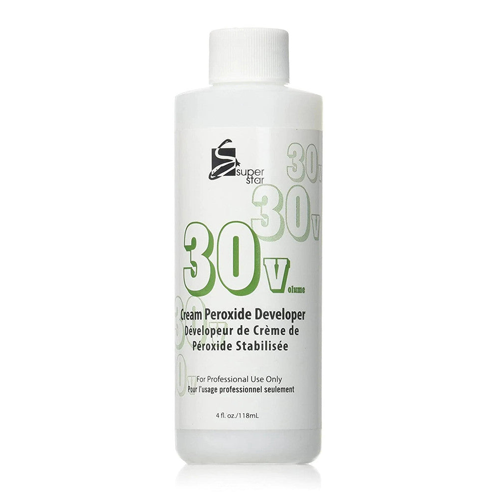 Super Star 30 Volumes Hair Cream Peroxide Developer, 4 Oz